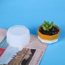 다육 식물 캔들 실리콘 몰드 냄비 점토 금형 모양 틀 입체 모양틀 화분 DIY 수제 UV 에폭시 수지 홀더 콘크리트 시멘트, W0200-4