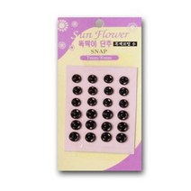 똑딱이 단추 의상 리폼 수선 의류 부자재 단추 24p, 원색, 선택완료