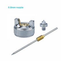 RP HVLP 중력식 스프레이건 0.8mm 1.0mm 노즐 페인트 에어브러시 그림 자동차, 0.8mm 노즐 키트
