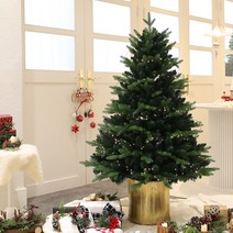 크리스마스 트리나무 무장식 전나무 혼합트리 프리미엄 골드화분트리 160cm, 단품