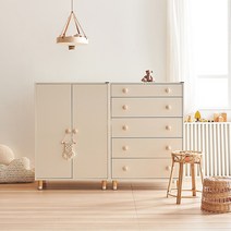 소르니아 뉴수플레 옷장 베이비장 서랍장, 01. 1600베이비장세트(옷장+5단서랍장)