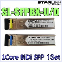 [쿠사]기가 1코어 SFP지빅모듈 1Core BIDI SFP 싱글(1세트);SL-SFPBX-U_D00002963~4875EA+V, 서쿠나오5쿠팡5 본상품선택