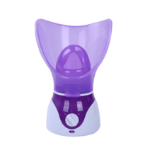 얼굴 스팀기 피부 탄력 케어 페이스 스티머 수분 보충, 퍼플 + (미용기구 + 에센셜 오일)