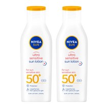 니베아 선 울트라 센서티브 스킨 선 로션 200ml x2개, 선 로션 200ml x 2개