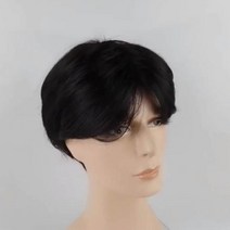 기타 가르마 스타일 헤어 변신 패션 통가발, 1개, LD-1072 남자가름마가발_내츄럴블랙