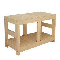 2자광폭축양장 어항 선반 배타 수족관 다이 원목 폴대