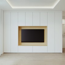 [현대리바트 본사직영] 리바트 커스텀월 TV 거실장 월플렉스 3420~4320 (1800 TV장 구성) /실측 시공비포함