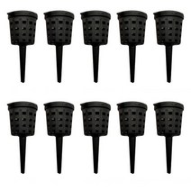 10 PCS 뚜껑 난초와 식물 비료 바구니 공원 루트 보육 냄비를 육성 분재 휴대용 농업 상자, 01 10pcs