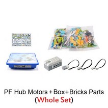 새로운 기술 WeDo 3.0 로보틱스 건설 세트 빌딩 블록 2.0 와 호환 교육 DIY 장난감 선물, 08 Bricks Motor and Box