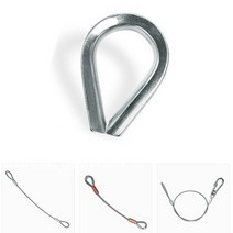 와이어페럴 스텐 와이어로프 심블 클립 스텐샤클 패럴, M12