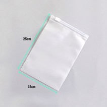 15x25 반투명 지퍼백 1개, 상세페이지 참조