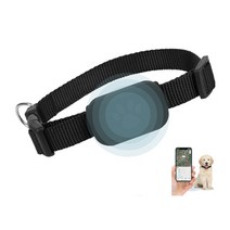 반려동물 위치추적기 GPS 추적기 고양이 강아지 위치추적 목걸이 방수 애견 스마트 착용, 블랙