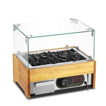 맥반석 기계 군고구마 휴게소 오징어 편의점 구이기, 단일사이즈, 나무 유리 대형