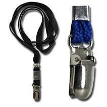 쪼아닷컴 이름표 명찰 신분증 목걸이, 10mm 클립형 목걸이 검정