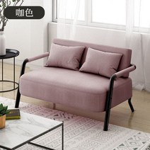 거실 소파 북유럽 싱글 더블 작은 아파트 심플 모던 패브릭 아이언 심플 일본 아파트 패션, 거실 소파 h, 세 자리