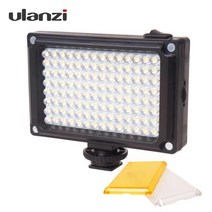 Ulanzi 112 LED 휴대폰 비디오 조명 유튜브 라이브 스트리밍용 사진 조도 조절 램프 2 색 온도, 단일옵션, 한개옵션0