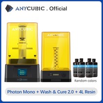 ANYCUBIC Photon Mono 3D 프린터 UV 수지 프린터 6 인치 2K 단, 협동사, ws 2.0 4L 추가