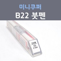 제일케미칼 미니쿠퍼 B22 브리티쉬레이싱그린 붓펜 자동차 차량용 카 페인트, 1개, 8ml
