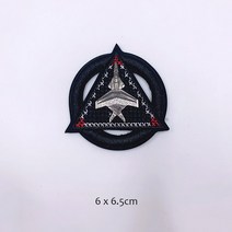 의류에 대한 3d 멋진 검은 금속 가죽 자수 패치 철 스티커 없음 옷에 바느질 크라운, 17 17, 1개