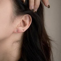 페이크 피어싱 자석 볼 귀걸이 (자석 귀찌)