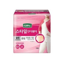 디펜드 스타일 언더웨어슬림 중형 여성용 10입 성인 품 기저귀 요양원 요실금, 본품