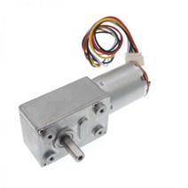 가역 저속 하이 토크 터보 기어 모터 DC 6 12 24V 웜 감속기 전기 기어박스 6-150RPM, 90 RPM_12V