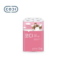 [자바라쇼핑] 코디 3겹데코 두루마리 화장지 27m 12롤 1팩 _ kig0337*20230221EA, 쿠팡 1, 쿠팡 본상품선택