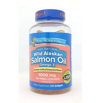 퓨어 알래스카 오메가 연어유 Salmon Oil 1000mg 210