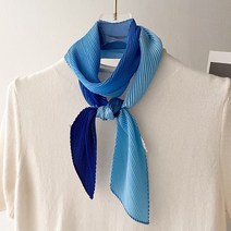 그라데이션 주름 롱 타이 스카프