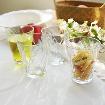 바보사랑 DS L39일본 아델리아 클리어 유리컵 4P세트.리빙톡톡, 상세설명 참조, 다이아패턴