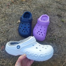 크록스 털 슬리퍼 바야밴드(국내매장판)