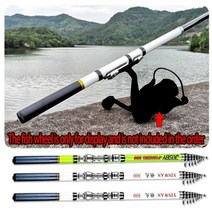 JOSBY 스피닝 텔레스코픽 낚싯대 락 카본 피더 섬유 릴 시트 3M 2.7M 2.4M 2.1M 1.8M 1.5M 휴대용 여행 보트, [03] 2.1M-White, 보여진 바와 같이