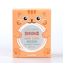 캣츠모리 와이어츄 실꼬리돔&연어맛 고양이 덴탈껌, 단품