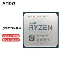CPU AMD Ryzen 9 5900X R9 37 GHz 12 코어 24 스레드 프로세서 7NM L3 64M 100000000061 소켓 AM4 팬 미포함