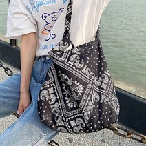 데일로엔 여성용 패션 에스닉 캔버스 에코백