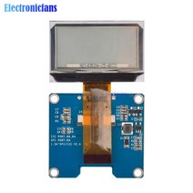 LED 광고판 전광판 차량 휴대용 미니 간판 151 인치 33V 투명 O 디스플레이 24 핀 SSD1309 해상도 128*64 7 SPI IIC 인터페이스 813EA 2, A Set