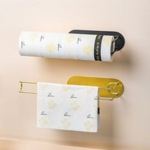 [WINZI_마켓] 선반클립행거 싱크악세사리 선반행거 수납바구니 원형수도관설치 식기수납홀더, 벨리크 철제 부착식 키친타올 걸이, 블랙 _WZ류MRK