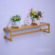 의류 매장 벽걸이 벽부착형 옷걸이 옷가게 골드 랙 행거, I. 80 cm