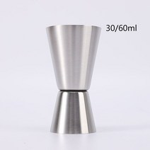 칵테일쉐이커 바텐더 계량 제조 지거 1PC 스테인레스 스틸 측정 지그 듀얼 샷 컵 칵테일 셰이커 가제 음료, 06 04