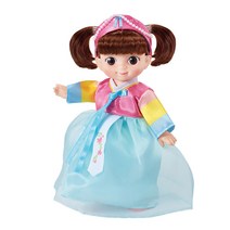 외손주 명절선물 한복입은 콩순이 사회성발달 엄마놀이 침대인형 아기자기