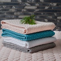 아이리스 누빔 60수 아사 순면 피그먼트 침대패드 이불패드, 누드핑크