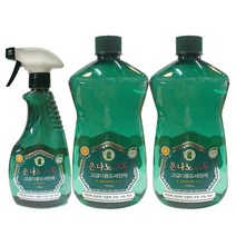 은나노스텝 시즌2 다용도 세정제 본품 550ml 1개 + 리필 1100ml 2개, 상세페이지 참조