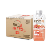 테이크핏 내몸에 핏한 단백질 플랜 퓨어프로틴 자몽맛 음료, 4500ml, 4box