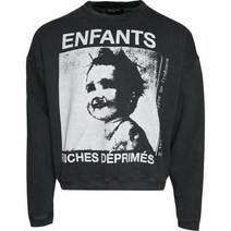 앙팡 리쉬 데프르메 Enfants Riches Deprimes 리치 디프레스드 가죽 레더 트러커 재킷 블랙