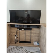 26-84 인치 TV 리프팅 자동 브라킷 공간활용 거실장, 50~54인치 리프팅 프레임