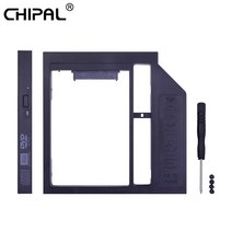 SSD케이스 외장 하드 케이스 CHIPAL 유니버셜 플라스틱 2nd HDD 캐디 12.7mm SATA 3.0 2.5 quot7912.5mm SSD 박스 인클로저 어댑터 DVDROM