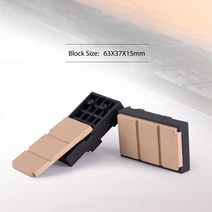 측정 각인 컷팅 10 개/몫 자동차 휠 롤러 및 컨베이어 체인 패드, 63x37x15mm