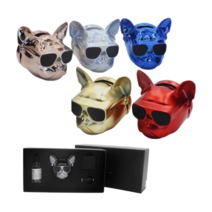 프리미엄 불독 캐릭터 차량용 자동차 방향제 디퓨져 선물상자+머스크향 오일 석고 메탈, 메탈불독P02