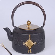 JINGHENG 티포트 쇠주전자 철재 포트 코팅 세트, T09-도 패턴 냄비 포크 보내기