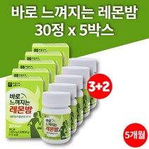 코스트코 리얼 레몬밤 알약 환 정 잎 추출분말 레몬밥 로즈마린산 무첨가물 폴리페놀 플라보노이드, 5개
